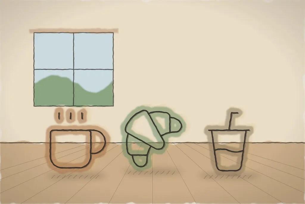 Bucătăria și barul de cafea (ilustrație)