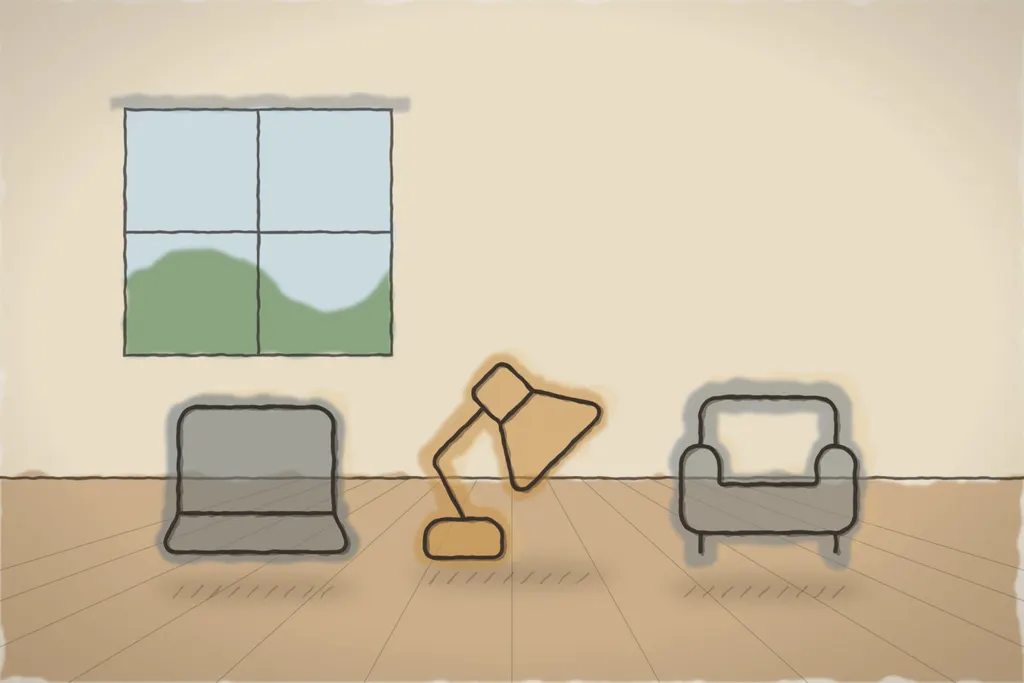 Open space-ul cu birouri flexibile (ilustrație)